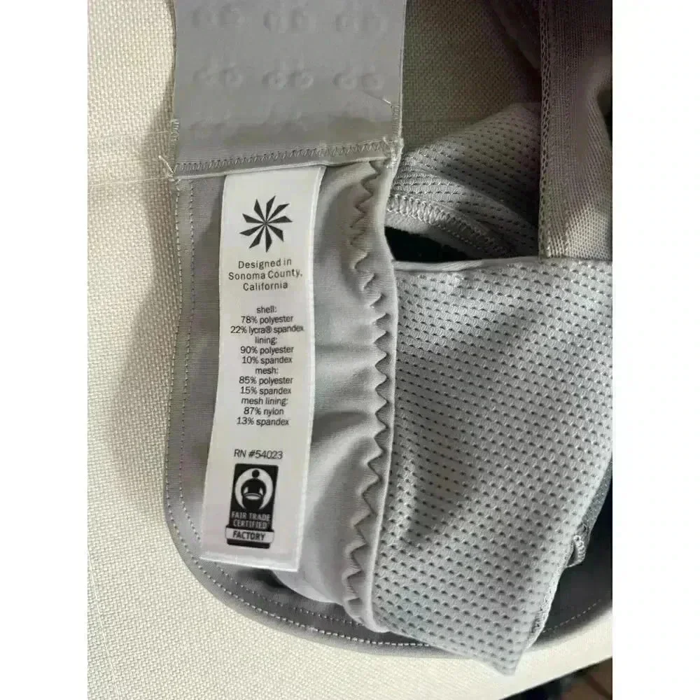 Athleta Zip It Zipper Front Sports Bra Size XS
